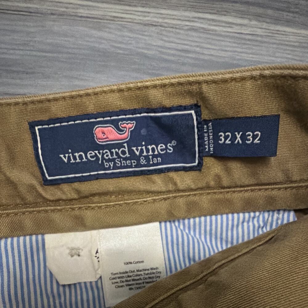 Vineyard Vines Men’s Chino Pants 32x32 Khaki Tan 100% Cotton Straight Leg